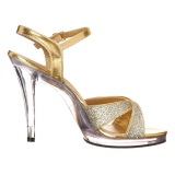 Gold Glitter 12 cm FLAIR-419G High Heels for Men