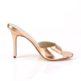 Gold Rose 10 cm CLASSIQUE-01 womens mules shoes