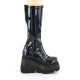 Hologram 11,5 cm SHAKER-65 demoniacult knee boots wedges platform