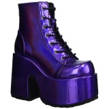 Hologram 13 cm DemoniaCult CAMEL-203 chunky goth ankle boots