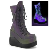 Hologram 13 cm VOID-118 demoniacult knee boots wedges platform