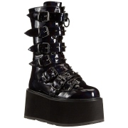 Hologram 9 cm DAMNED-225-2 womens buckle boots with platform