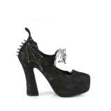 Lace Fabric 13 cm DEMON-18 gothic pumps with hidden platform