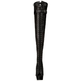 Lace Fabric 15 cm DELIGHT-3025ML Platform Thigh High Boots