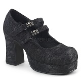 Lace Fabric 9,5 cm Demonia GOTHIKA-09 lolita platform shoes