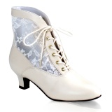 Lace fabric cream 5 cm DAME-05 Victorian ankle boots vintage
