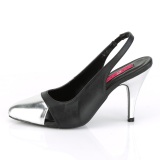 Leatherette 10 cm DREAM-405 slingback pumps transvestite shoes