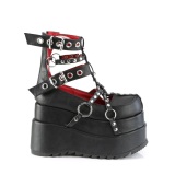 Leatherette 11,5 cm BEAR-28 lolita ankle boots platform