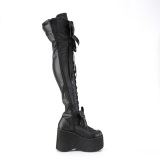 Leatherette 11,5 cm KERA-303 Platform Thigh High Boots