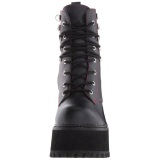 Leatherette 12 cm ASSAULT-100 goth lolita platform ankle boots