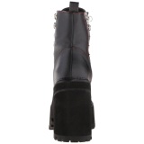 Leatherette 12 cm ASSAULT-100 goth lolita platform ankle boots