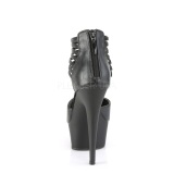 Leatherette 15 cm DELIGHT-626 platform pleaser sandals