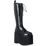 Leatherette 15 cm MEGA-602 Platform Mens Gothic Boots