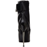 Leatherette 16 cm DAGGER-1023 Lace Up Ankle Calf Women Boots