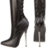 Leatherette 16 cm DAGGER-3060 fetish overknee boots