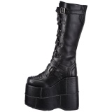 Leatherette 18 cm STACK-308 Platform Mens Gothic Boots