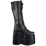 Leatherette 18 cm STACK-308 Platform Mens Gothic Boots