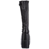 Leatherette 18 cm STACK-308 Platform Mens Gothic Boots