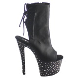 Leatherette 18 cm STARDANCE-1018-7 womens platform soled ankle boots