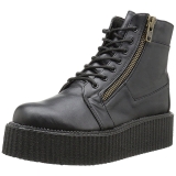 Leatherette 5 cm CREEPER-571 Platform Mens Creepers Ankle Boots