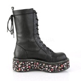 Leatherette 5 cm EMILY-350 lolita ankle boots platform