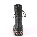 Leatherette 5 cm EMILY-350 lolita ankle boots platform