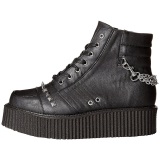 Leatherette 5 cm V-CREEPER-565 Platform Mens Creepers Ankle Boots