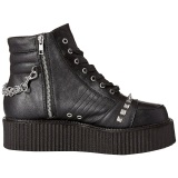 Leatherette 5 cm V-CREEPER-565 Platform Mens Creepers Ankle Boots