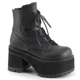 Leatherette 9,5 cm Demonia RANGER-102 gothic platform ankle boots