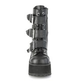 Leatherette 9,5 cm DemoniaCult RANGER-308 gothic platform ankle boots