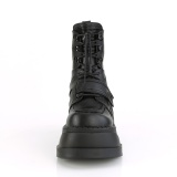 Leatherette Black 12 cm STOMP-13 ankle boots wedge platform