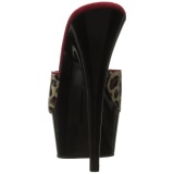 Leopard 15 cm Pleaser DELIGHT-601-6 High Platform Mules