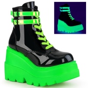Neon 11,5 cm SHAKER-52 wedge ankle boots platform white