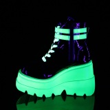 Neon 11,5 cm SHAKER-52 wedge ankle boots platform white