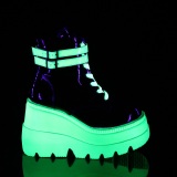 Neon 11,5 cm SHAKER-52 wedge ankle boots platform white