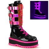 Neon 5 cm SLACKER-156-2 cyberpunk platform boots