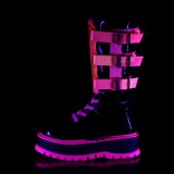 Neon 5 cm SLACKER-156-2 cyberpunk platform boots