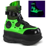 Neon 7,5 cm NEPTUNE-126 demoniacult booties - unisex cyberpunk booties