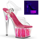 Neon Pink 18 cm Pleaser ADORE-708FLM High Heel Platform
