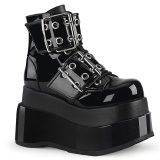 Patent 11,5 cm BEAR-104 demoniacult ankle boots platform black