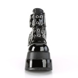 Patent 11,5 cm BEAR-104 demoniacult ankle boots platform black