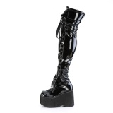 Patent 11,5 cm KERA-303 Platform Thigh High Boots