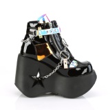 Patent 13 cm DYNAMITE-101 demoniacult ankle boots wedges platform