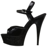 Patent 15 cm Pleaser DELIGHT-609MG glitter high heels shoes