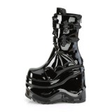 Patent 15 cm WAVE-150 demoniacult knee boots wedges platform