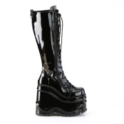 Patent 15 cm WAVE-200 demoniacult knee boots wedges platform