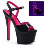 Patent 18 cm SKY-309TT High Heeled Sandal Neon Platform