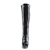 Patent high heels boots 16 cm DOMINA-2020 fetish boots knee high stiletto