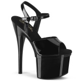 Patent platform 18 cm ESTEEM-709 pleaser high heels shoes