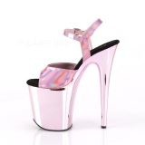 Pink 20 cm FLAMINGO-809HG platform pleaser high heels shoes